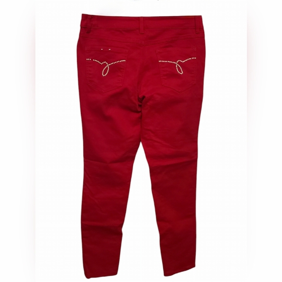 D.jeans size 12 red pants - Picture 2 of 6